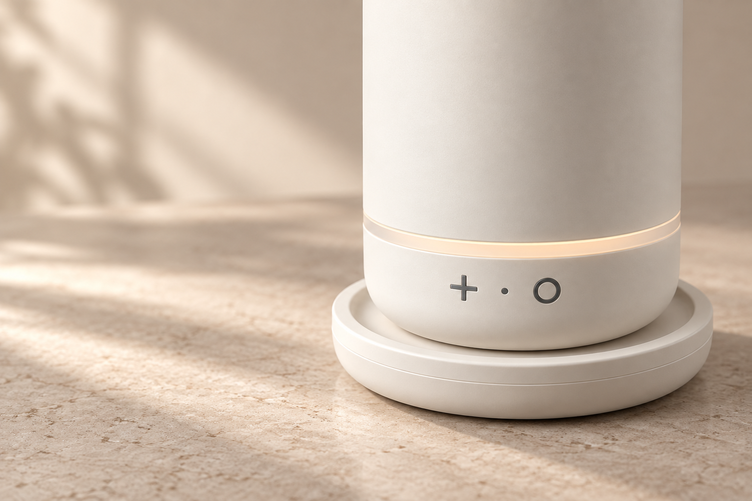 Close view of Eissomisha 360 controls and charging dock